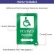 Reflective Handicap Parking Signs