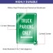 Reflective Truck Parking Only Signs