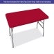 4 Ft Rectangle Table-Top Cover - Red