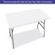 4 Ft Rectangle Table-Top Cover - White