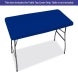 6 Ft Rectangle Table-Top Cover - Blue