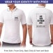 Men's White Cotton Polo Shirt - Printed