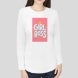 Women's Printed Organic T shirt - Long Sleeve 
