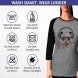 Women's Printed Raglan T-Shirt - 3/4 Sleeves
