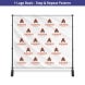Halloween 10 ft x 8 ft Step and Repeat Adjustable Banner Stands