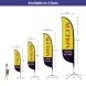 Pre-Printed Auction Feather Flag