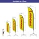 Pre-Printed For Lease Feather Flag