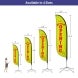 Pre-Printed Grand Opening Feather Flag