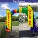 Pre-Printed Grand Opening Feather Flag