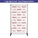 5 ft x 8 ft Step and Repeat Adjustable Banner Stands
