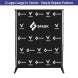 6 ft x 8 ft Step and Repeat Adjustable Banner Stands