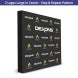 8 ft x 8 ft Step and Repeat Fabric Pop Up Straight Display