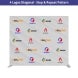 10 ft x 8 ft Step and Repeat Straight Pillow Case Backdrop
