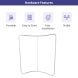 8 ft x 8 ft Step and Repeat Curved Pillow Case Backdrop