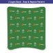 8 ft x 8 ft Step and Repeat Curved Pillow Case Backdrop