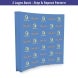 8 ft x 8 ft Step and Repeat Fabric Pop Up Curved Display