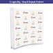 8 ft x 8 ft Step and Repeat Fabric Pop Up Curved Display