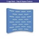 10 ft x 8 ft Step and Repeat Fabric Pop Up Curved Display