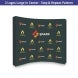 10 ft x 8 ft Step and Repeat Fabric Pop Up Curved Display