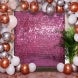 Sequin Shimmer Wall Backdrop Panel, Rose Gold