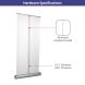 Deluxe Wide Base Single Screen Roll Up Banner Stands