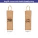 Jute Wine Bags - Printed