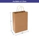 Kraft Paper Shopping Bags - Brown