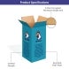 Tall Boxes - Brown (Printed)