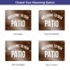 Reflective Patio Signs