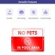Reflective Pool Signs