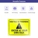 Reflective Funny Warning Signs