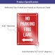 Reflective No Parking Fire Lane Signs