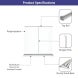 Silverstep Tabletop 36'' Retractable Banner Stand