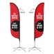 Pre-Printed We are Open Feather Flag