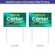 Political Reflective Yard Signs