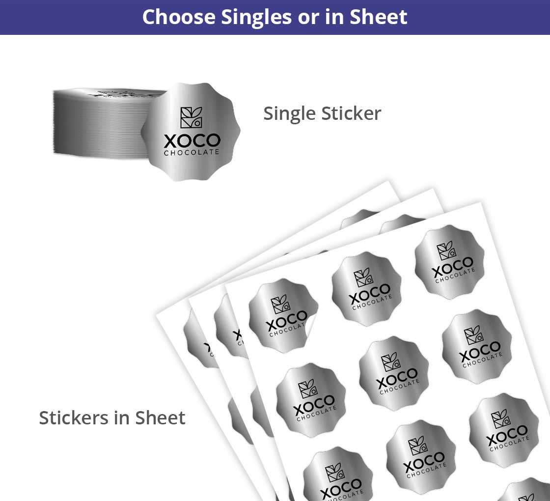 Silver Vinyl Labels