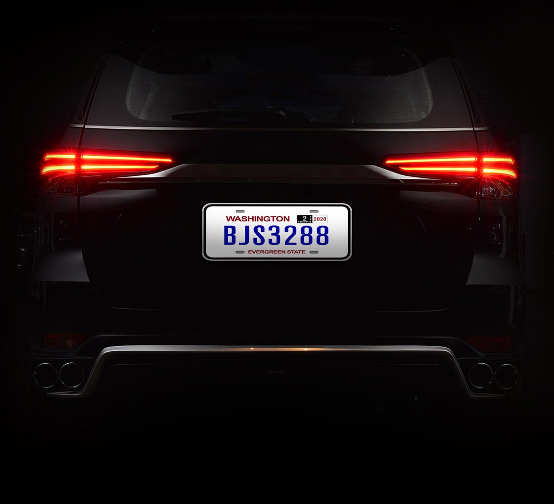 Reflective Washington License Plates