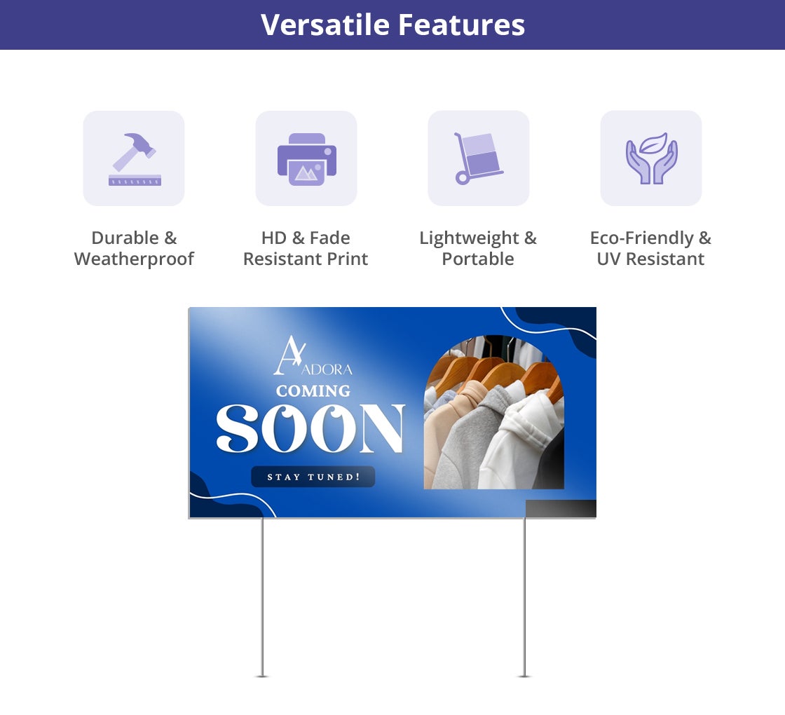 Reflective Custom Yard Signs