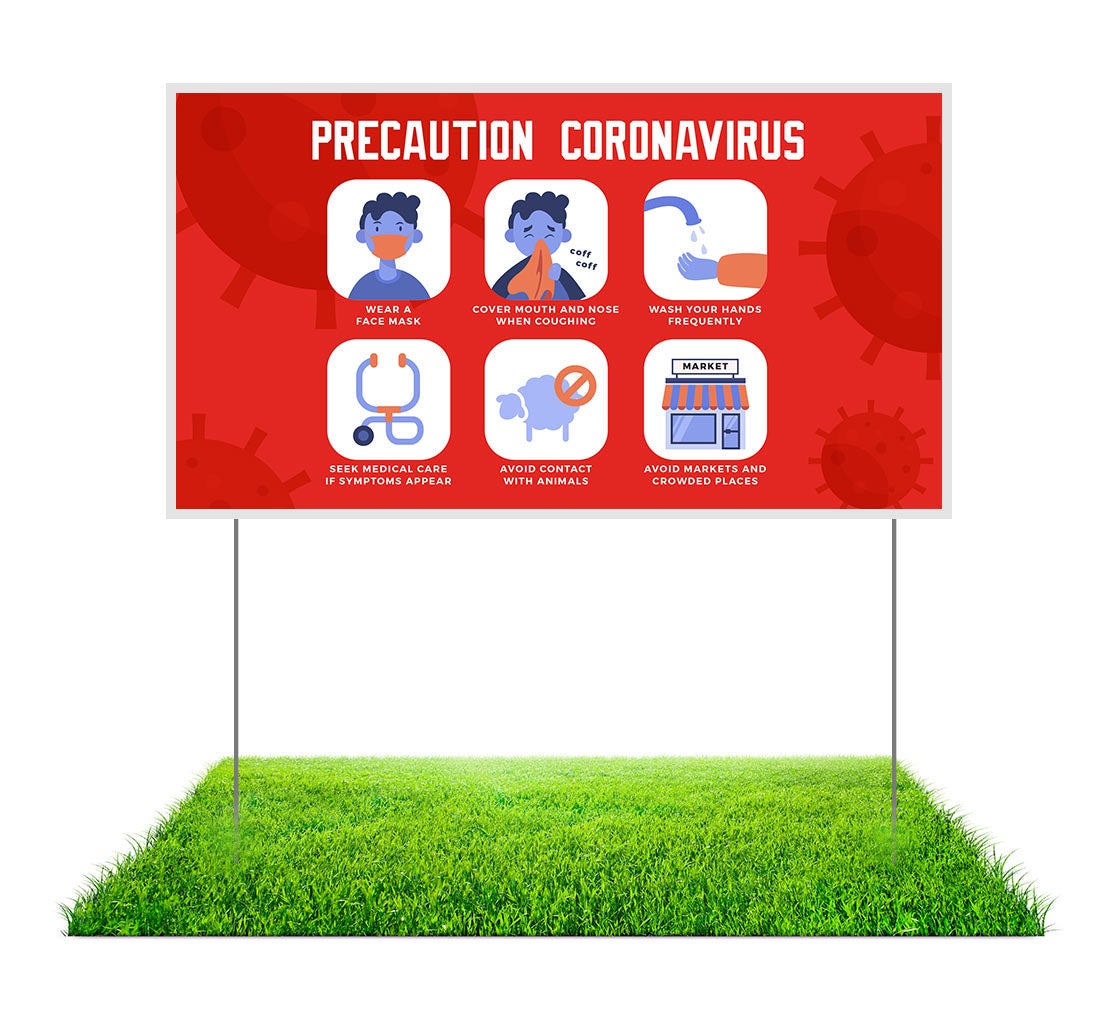 Yard Precaution Signs